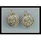 Round Silver Earrings